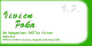 vivien poka business card